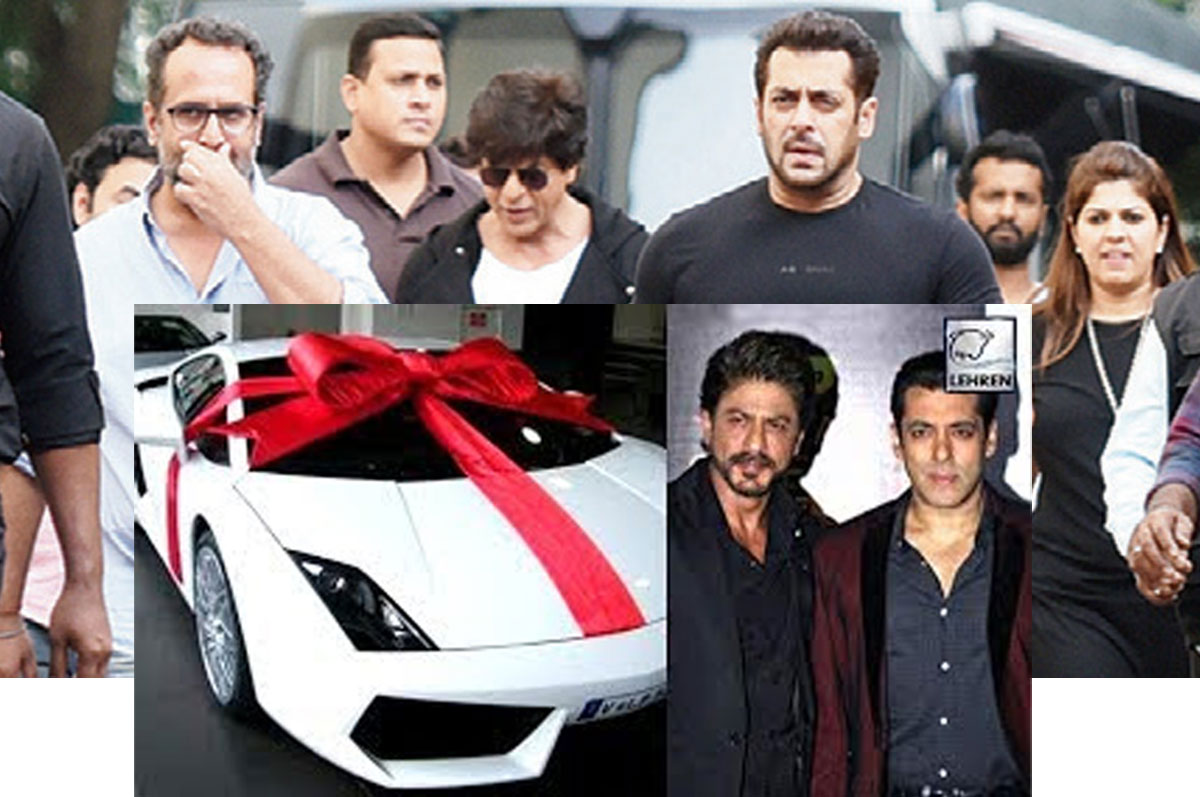 Shah rukh khan gifts a luxury car to salman khan