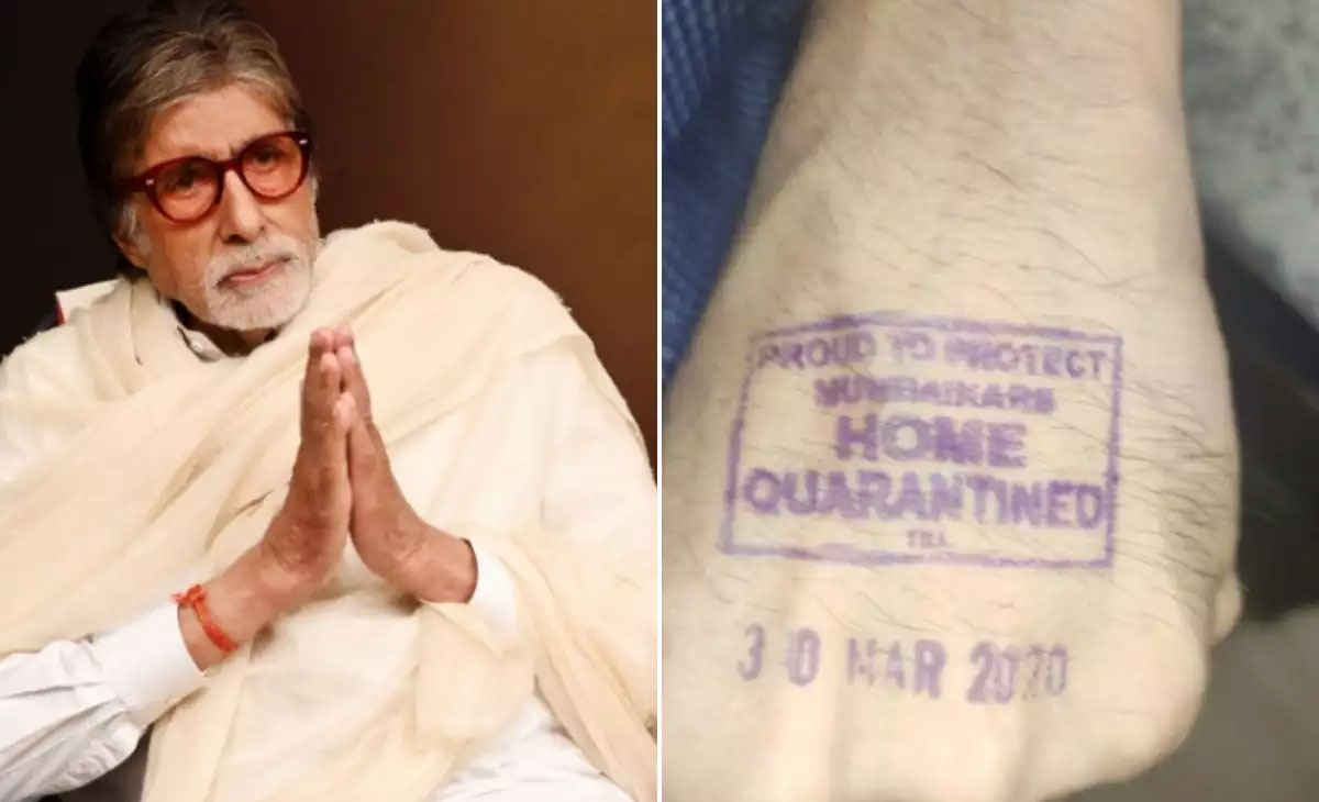 Megastar Amitabh Bachchan Gets Himself Home Quarantine Stamp