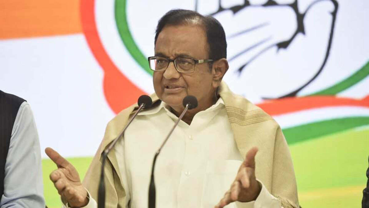 P Chidambaram Slams The BJP-Led Government For Allowing Huge Spike Loan A Stunning Jump In Yes Bank’s Outstanding Loans From Rs 55,633 Crores In 2014 To Rs 2,41,499 Crores In 2019