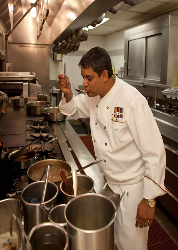 Floyd Cardoz at Tabla, which he and restaurateur Danny Meyer opened in 1998