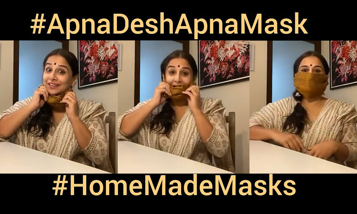 Mask-making tutorial by Vidya Balan