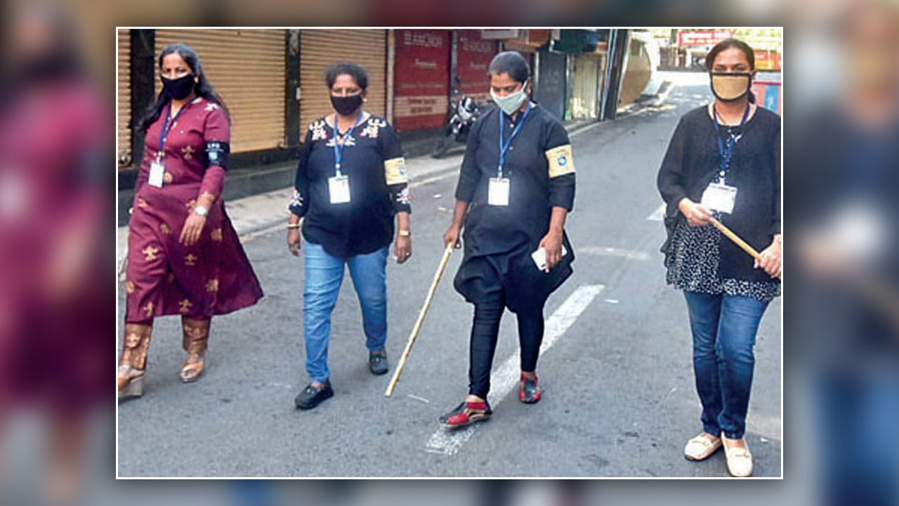 Girl power in the times of COVID-19 Market Yard, Hadapsar, Kondhwa police have dubbed these ladies special police officers.