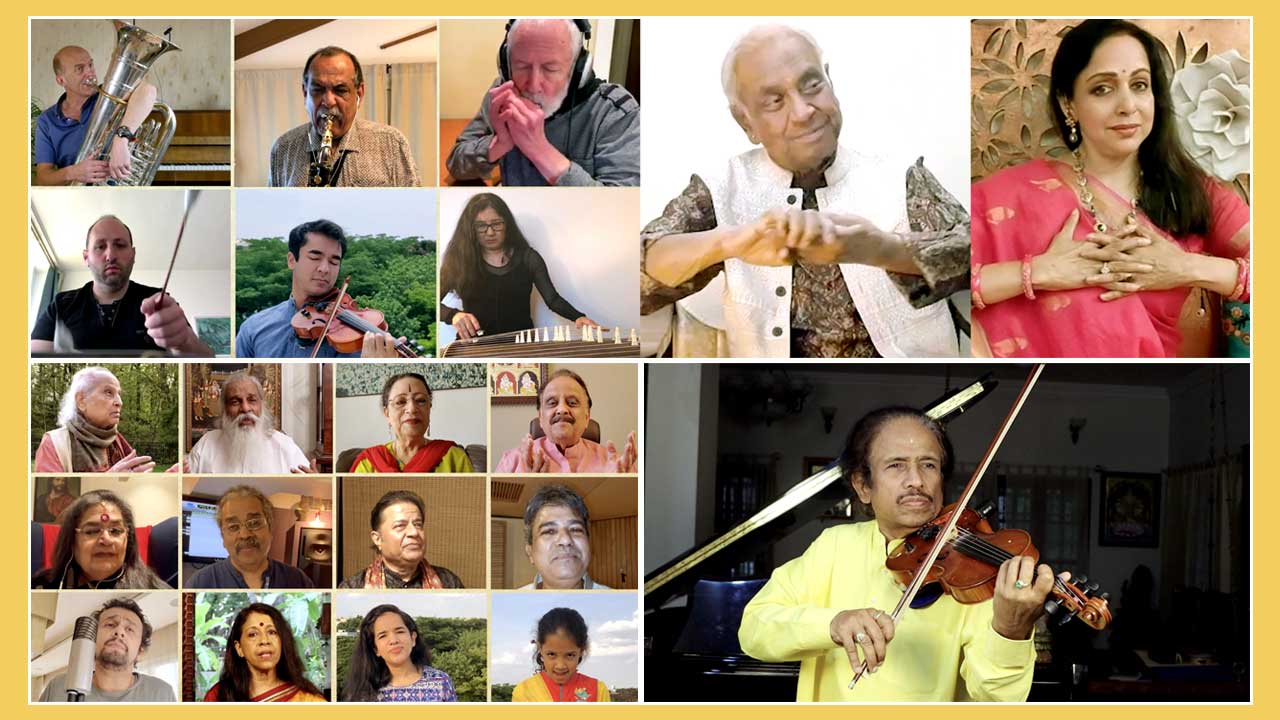 Kavita Krishnamurti and Dr. L Subramaniam on ‘Bharat Symphony’ song