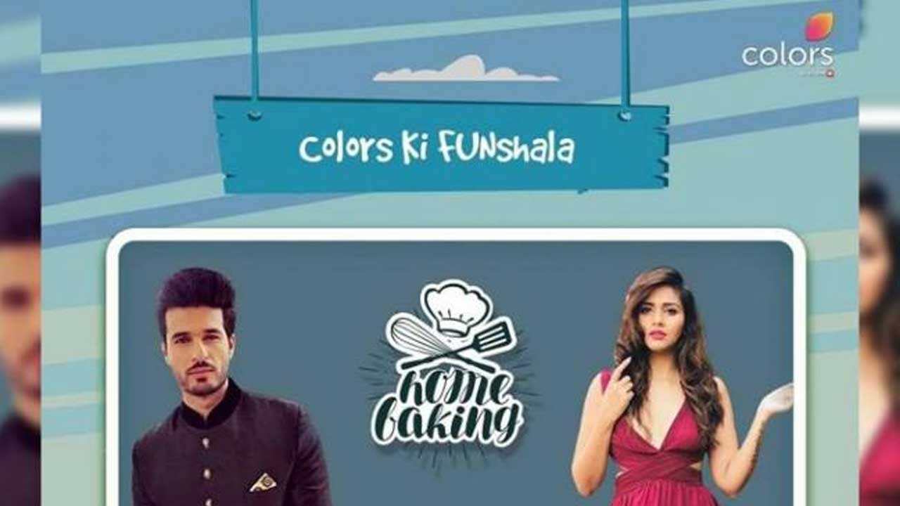 Puneett Chouksey and Dalljiet Kaur bake together during ColorsKiFUNShala