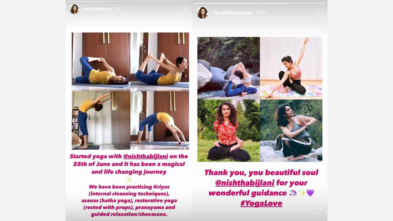 Shraddha Kapoor thanks her Yoga teacher Nishtha Bijlani, on Teacher’s Day