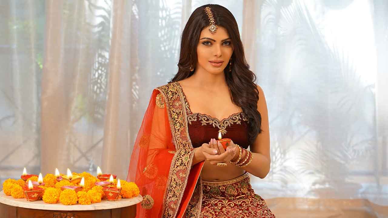 Sherlyn Chopra rocks in bridal wear