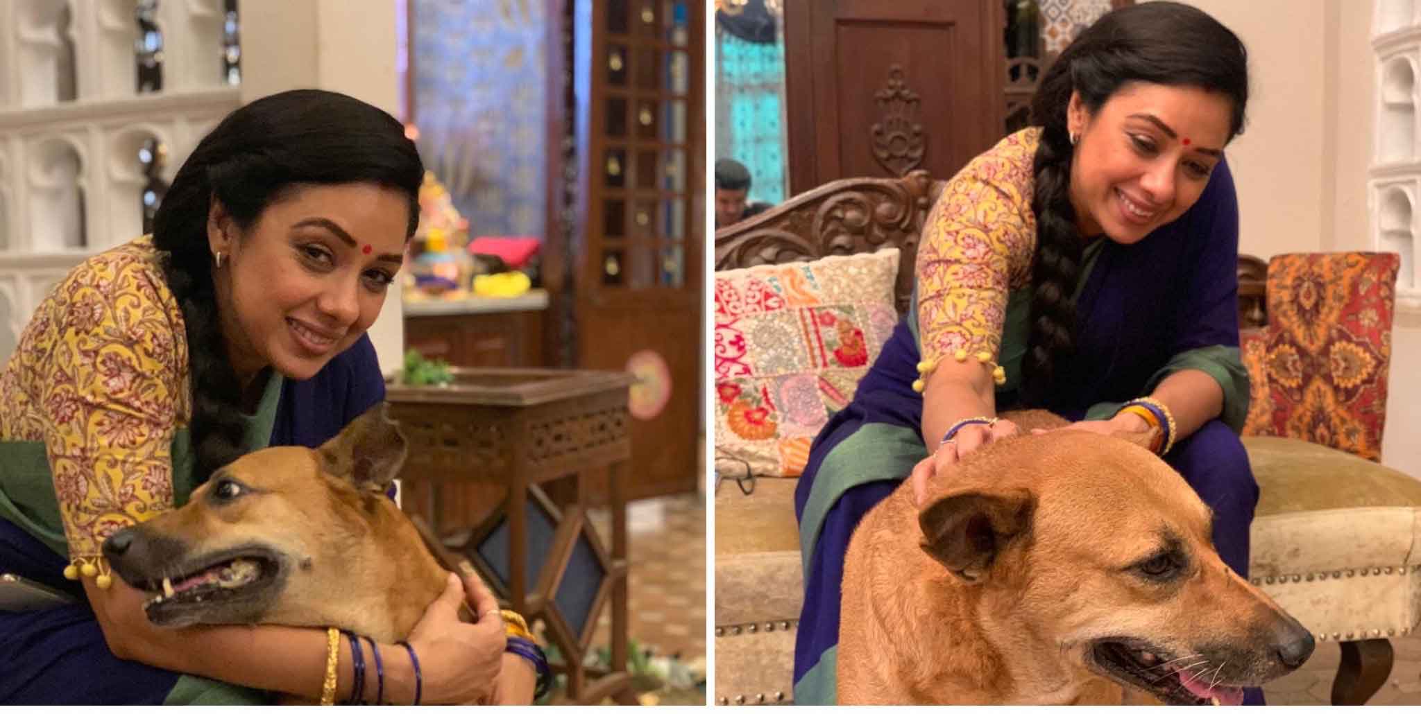 Rupali Ganguli of ‘Anupamaa’ says, ‘The biggest stress busters are our furry friends who give us unconditional love’!