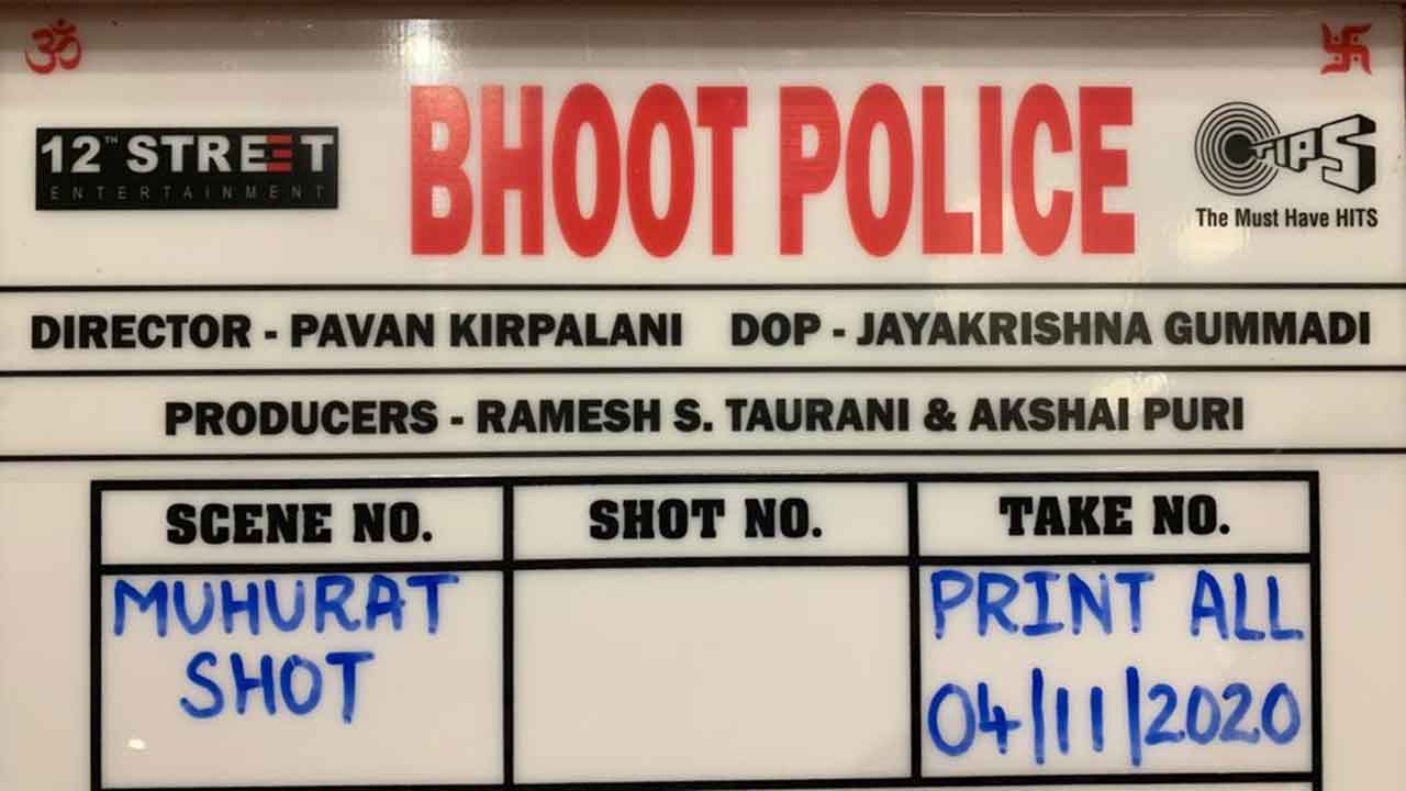 Bhoot Police shoot begins, artistes share an official logo