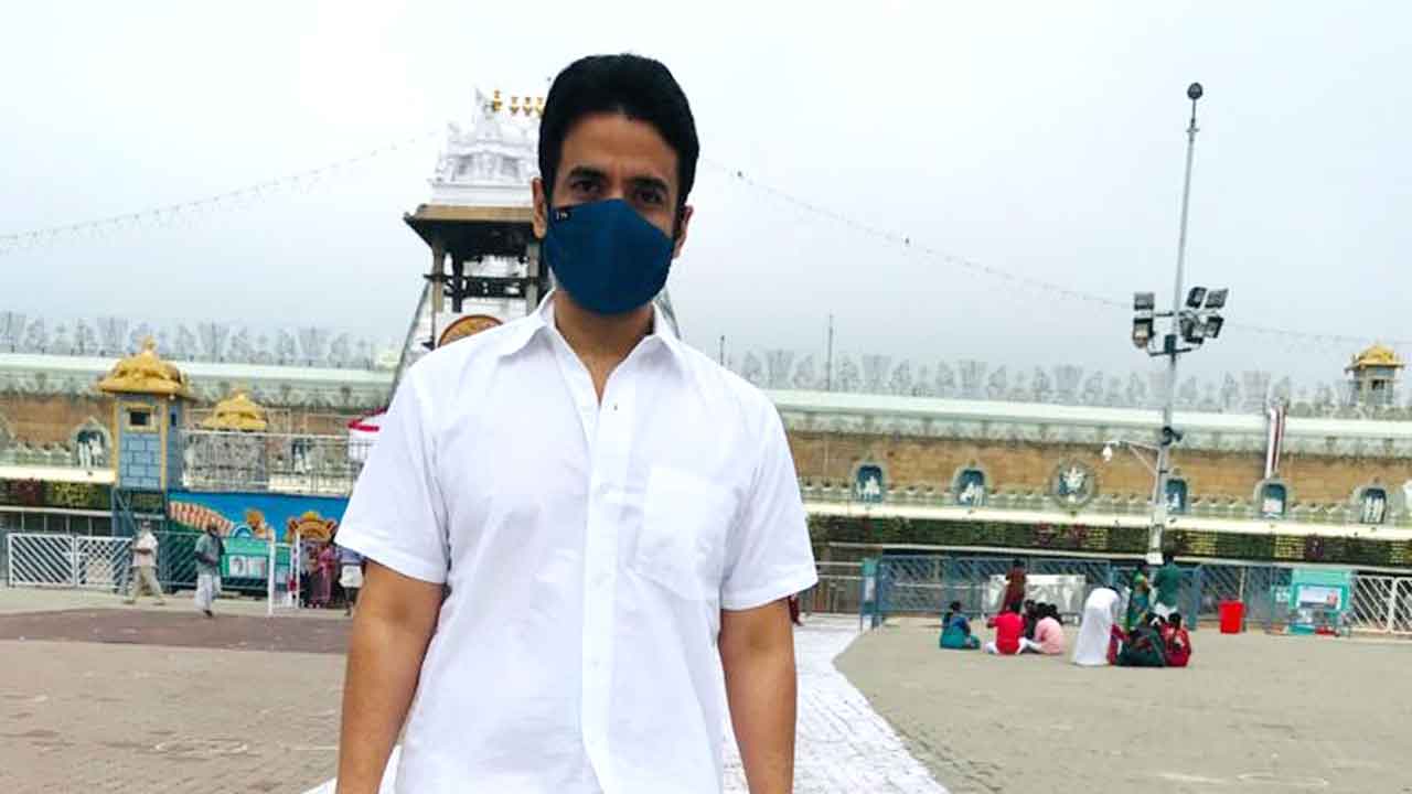 Tusshar Kapoor prays at the Tirupati Balaji Temple for the success of ‘Lakshmi’