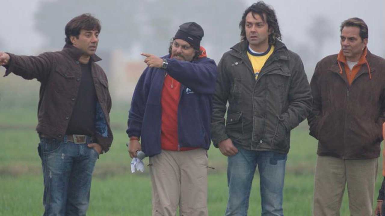 Anil Sharma, Dharmendra, Sunny Deol and Bobby Deol