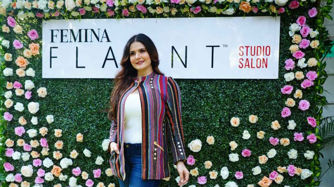 Zareen Khan launches Femina FLAUNT Studio Salon