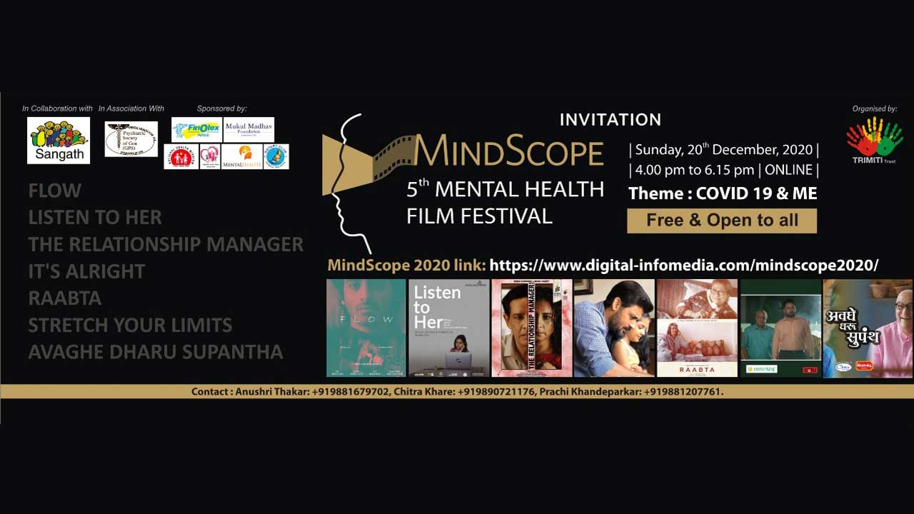 MindScope 5th Mental Health Film Festival 2020 will be held digitally this year