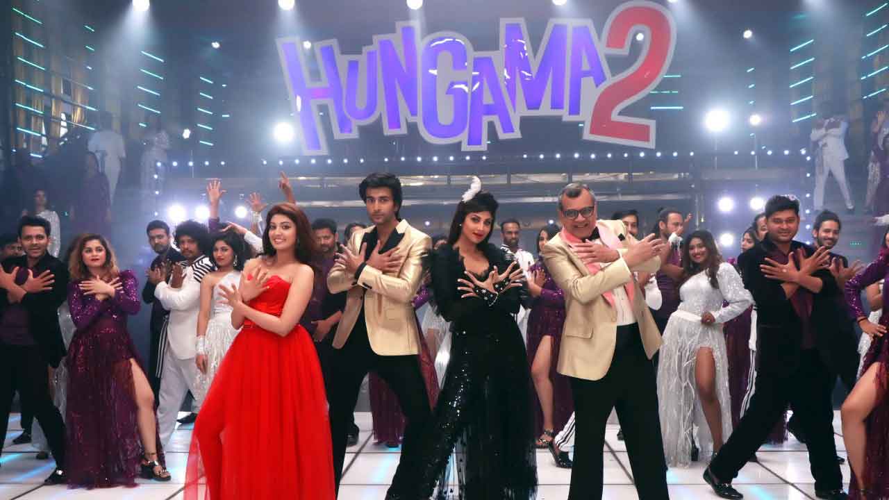 The entire premiere cast of ‘Hungama 2’ shoot for a title track