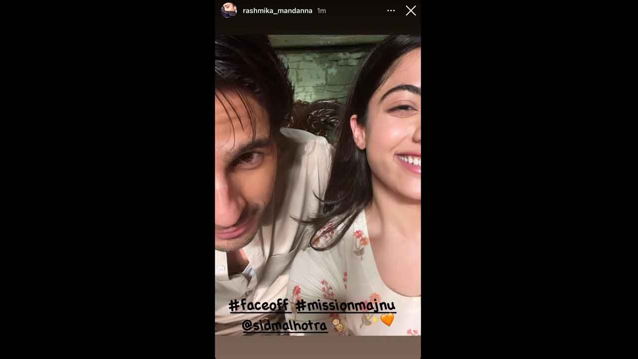 National crush Rashmika Mandanna enjoys shooting with Sidharth Malhotra