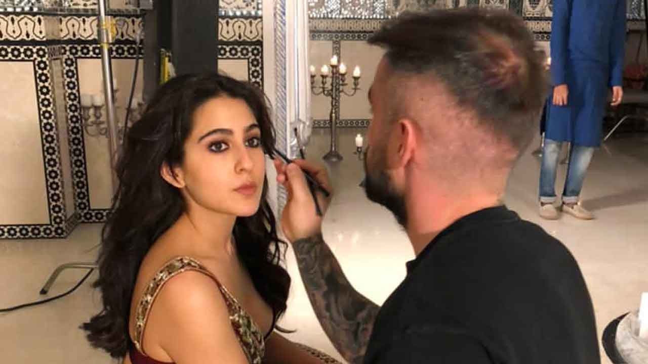 Florian Hurel creates a stand out look for Sara Ali Khan in Manish Malhotra’s ‘Nooraniyat’!