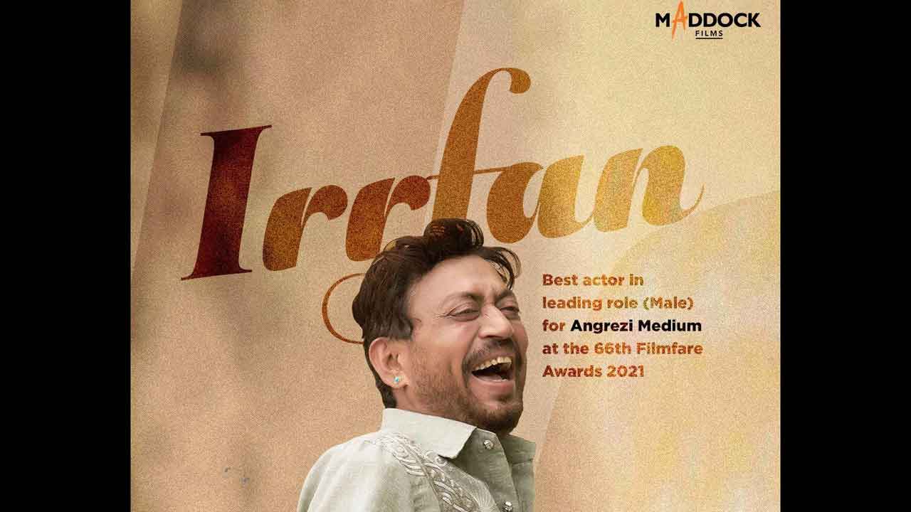 Maddock Films shares a heartfelt note on the late actor Irrfan’s win at Filmfare awards!