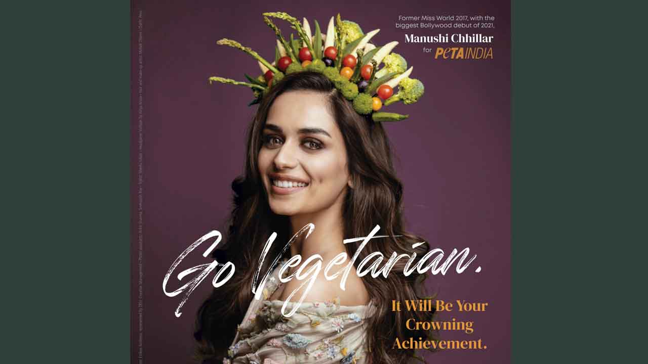 Miss World Manushi Chhillar wears ‘Vegetables’ crown on World Earth Day!