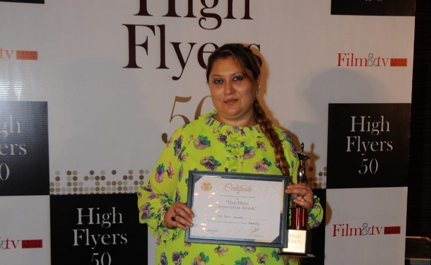 At ‘High Flyers 50 Awards’ Parul Chawla adjusted as “Best PR and Marketing Firm”!