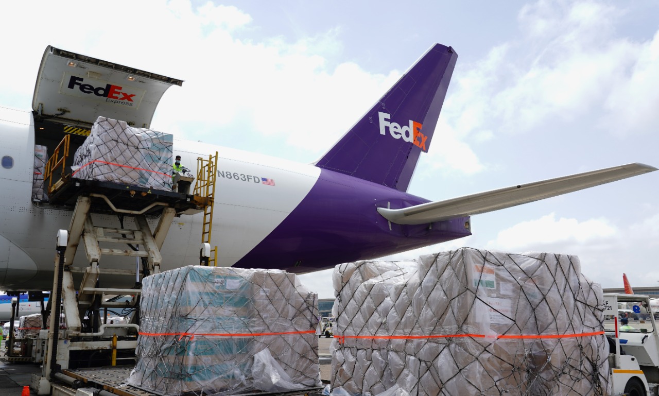 The third FedEx Boeing 777F charter flight carrying critical Covid-19 aid reaches India!