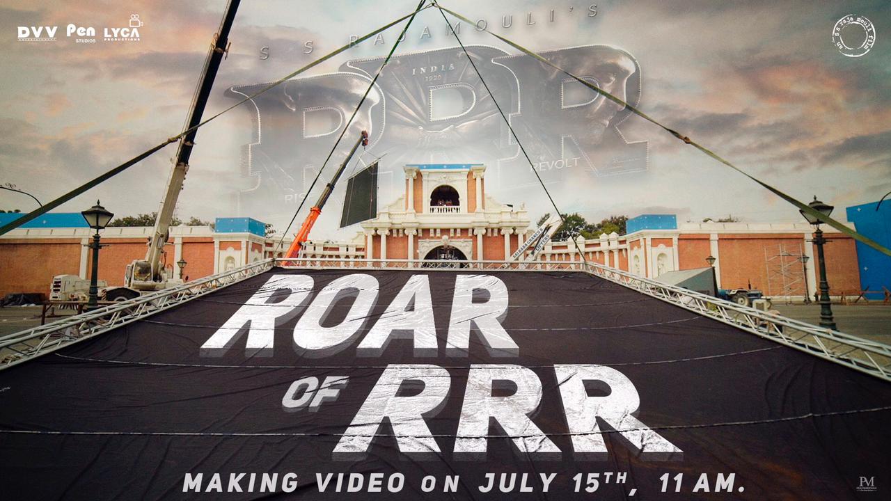 To heighten the anticipation of the fans, team RRR to release its making video!