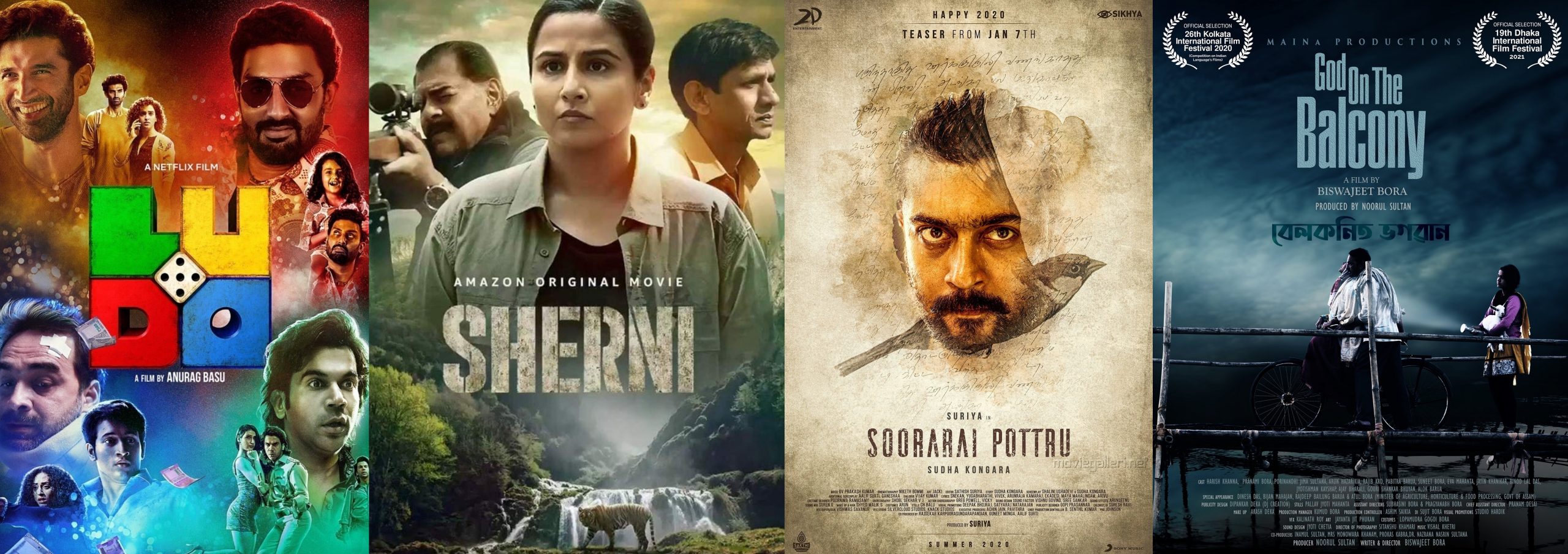 #Ludo, #Sherni, #SooraraiPottru and God on the Balcony bag the top nominations in IFFM 2021!