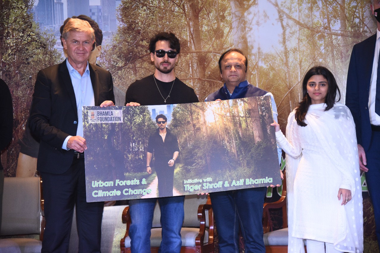 At the launch of global campaign on Urban Forests and Climate Change, #TigerShroff says, ‘Deforestation and Climate Change need our urgent attention’!