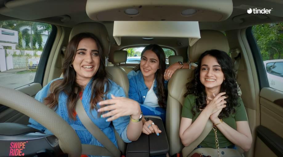 Kusha and Sara drive a #Tinder member to her date in ‘#SwipeRide’!