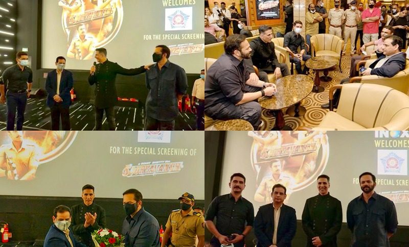 Police Universe movie #Sooryavanshi holds special screening for #MumbaiPolice!