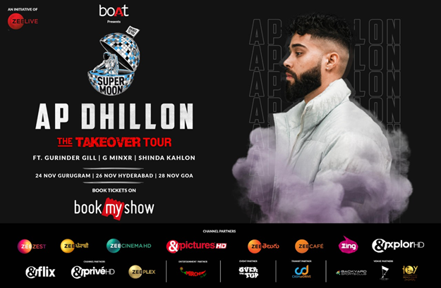 #ZeeLive’s Supermoon gets bigger, after #Yohani, AP Dhillon all set to entertain in ‘#TheTakeoverTour’!