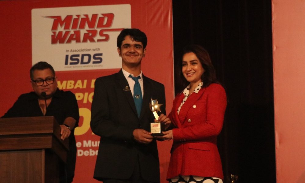 Bombay Scottish School-Powai’s Arvind Iyengar wins First Mumbai Debate Championship organised by Zee Entertainment’s “Mind Wars”!