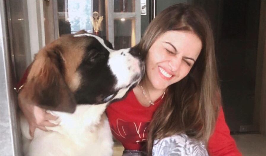 Shivika Diwan is a proud Pet Parent of the two giant Saint Bernard dogs!