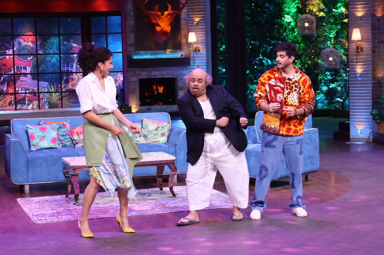 In TKSS, Kiku Sharda regales guests, Taapsee and Tahir, with his comedy!