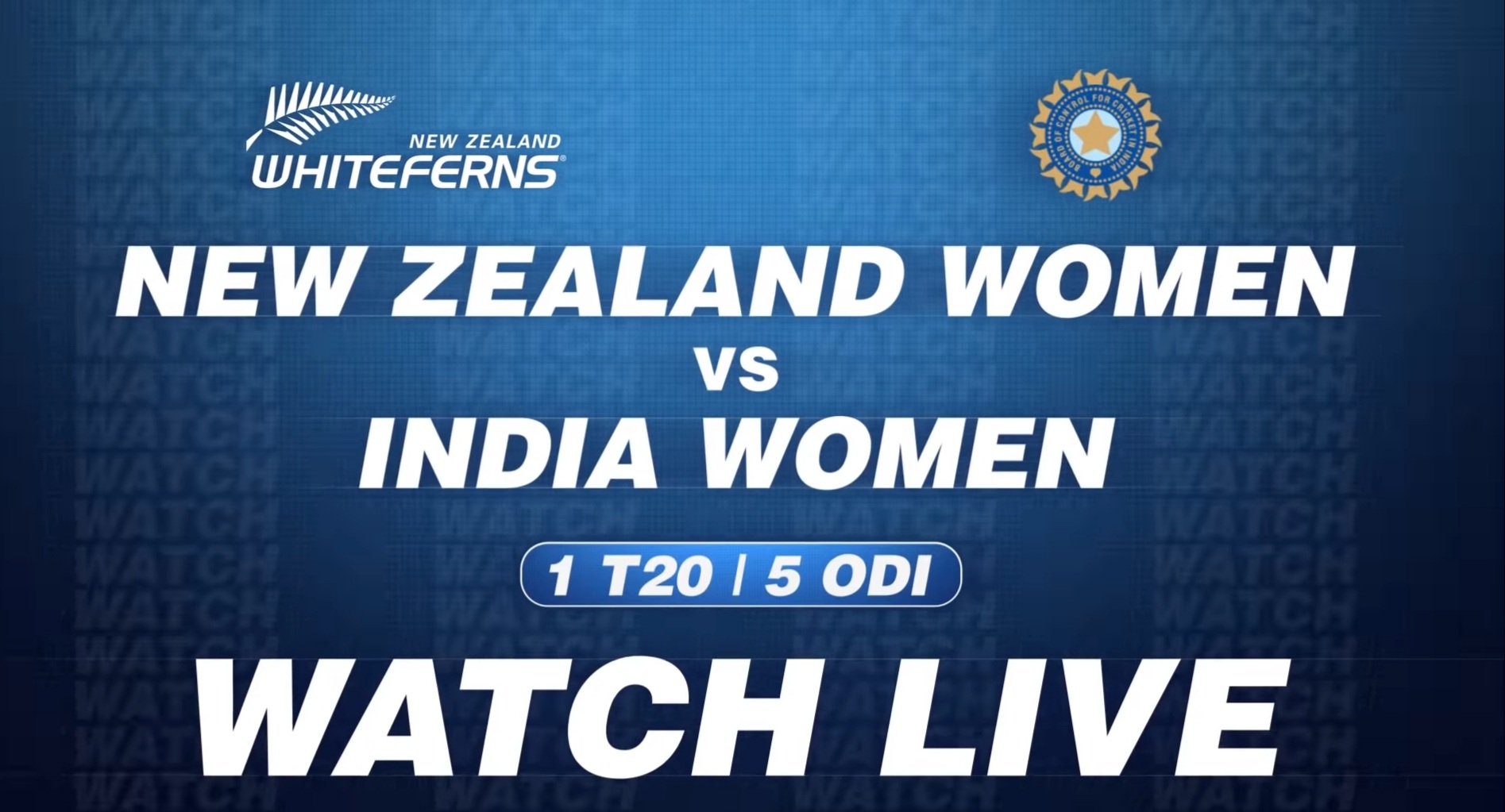 Catch live action on Amazon Prime Video as the Women in Blue take on White ferns!