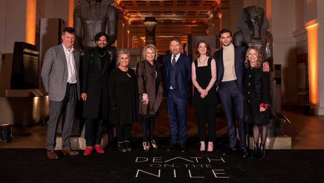 All-Star ensemble cast of “Death on the Nile” gather to celebrate film’s release!
