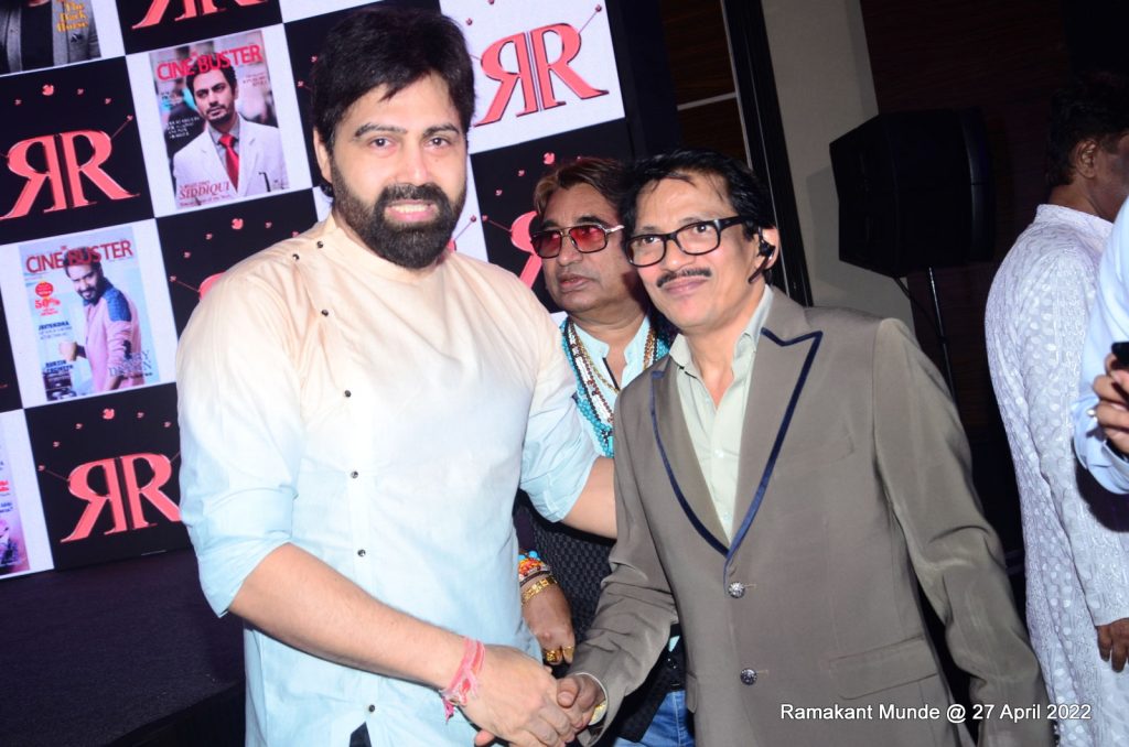 Sujoy Mukherjee and Cine Buster Magazine owner Ronnie Rodrigues