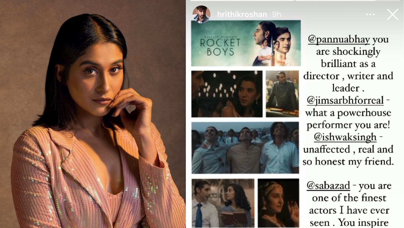 Hrithik Roshan hails ‘Rocket Boys’ actor Regina Cassandra’s portrayal of Mrinalini Sarabhai as “Brilliant”!