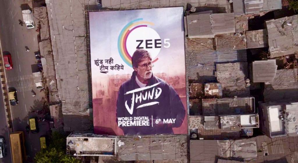 WTP of ‘Jhund’ on ZEE5,  100X100 ft poster of the film gives tribute to Big B!