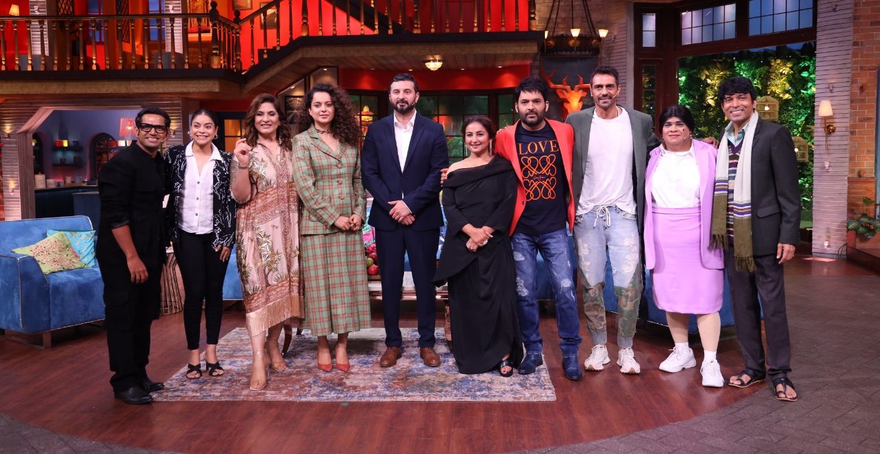 Kangana Ranaut with her Dhaakad’s team visits TKSS!