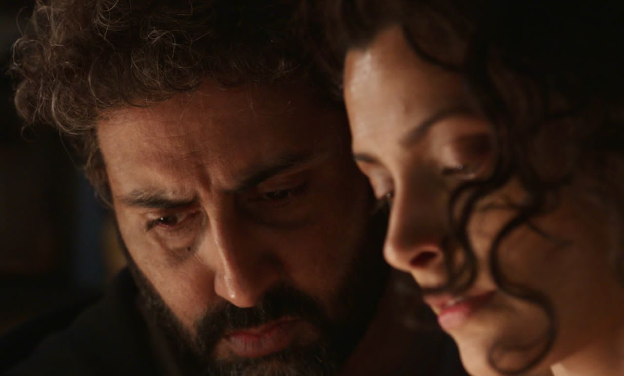 Saiyami Kher gives a first look of Abhishek Bachchan and her from ‘Ghoomer’!