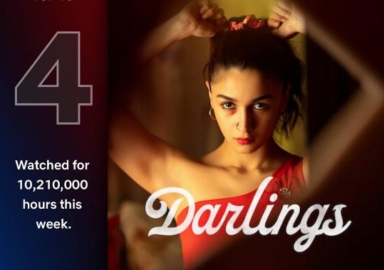In just 3 days Darlings gets 10M+ views!