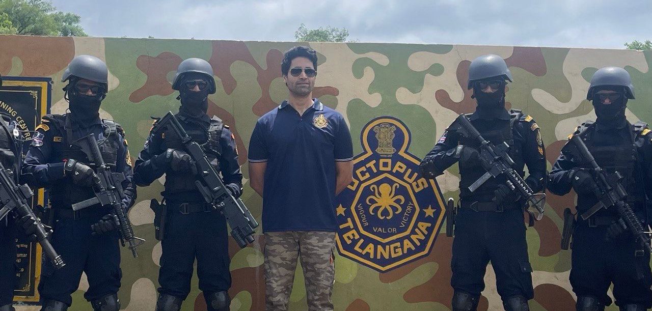 In honour of Independence day, Adivi Sesh, visits Octopus Special Forces Campus!