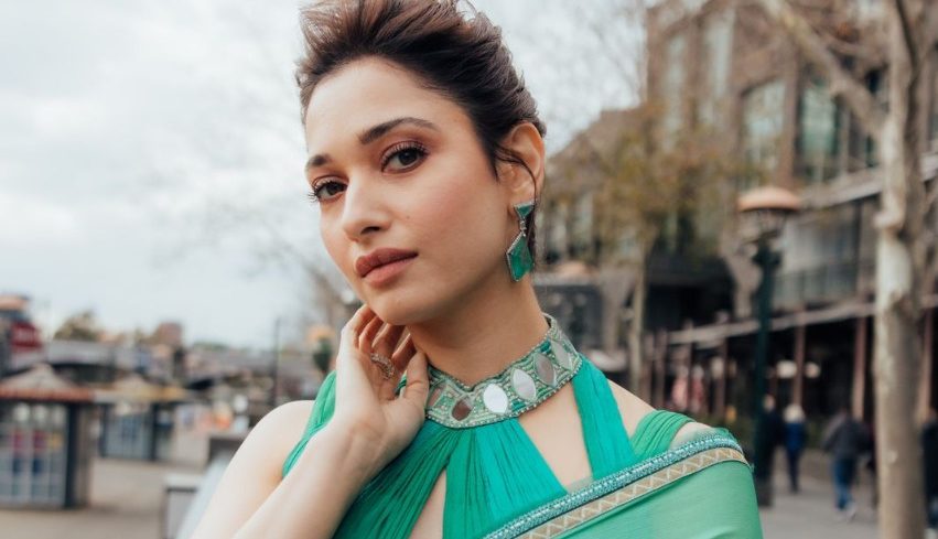 Tamannaah Bhatia dazzled at  IFFM in a fabulous green saree!