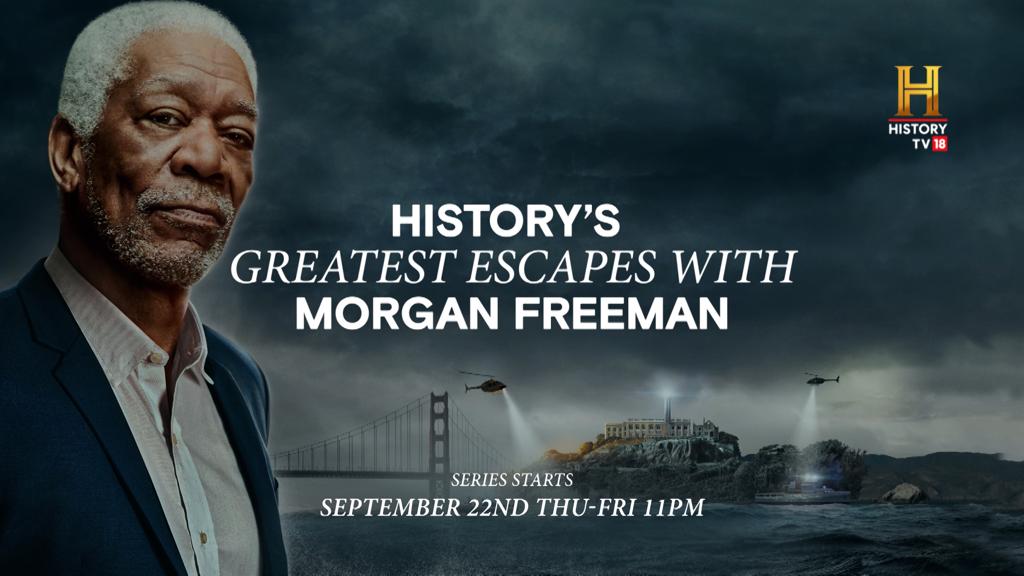 Check out most daring prison breaks on History TV18 in  History’s Greatest Escapes with Morgan Freeman!