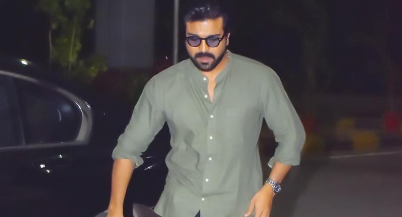 Ram Charan gets papped at the airport!