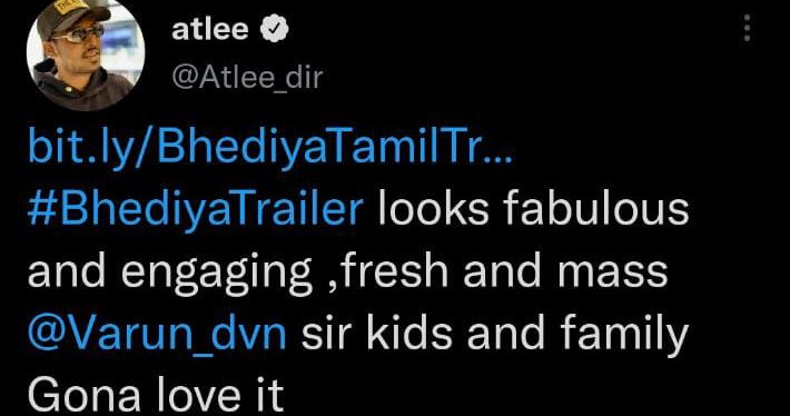 Alia Bhatt, Anushka Sharma, Prabhas, Atlee, Katrina Kaif,  praise on Jio Studios and Din esh Vijan’s “Bhediya” trailer!