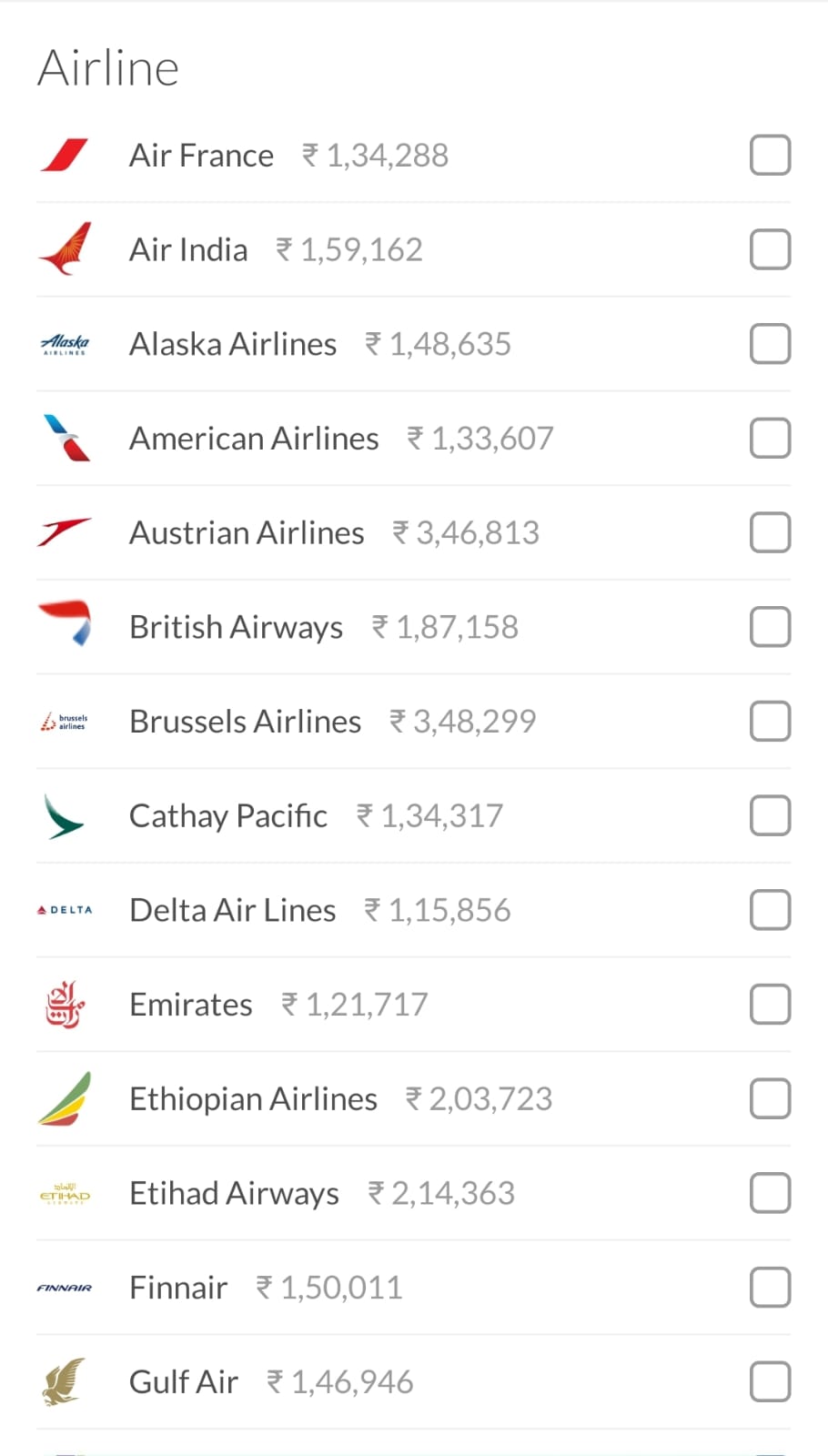 ECONOMY CLASS FARE..... BOM--LAS VEGAS. WITH OVER 1 AND MORE STOPS