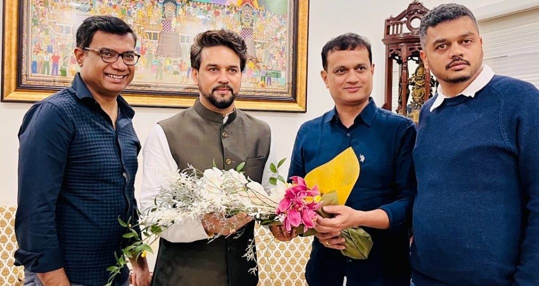 Anurag Thakur, Minister of Youth Affairs and Sports met Hombale films ‘Kantara’ team, wished them success!
