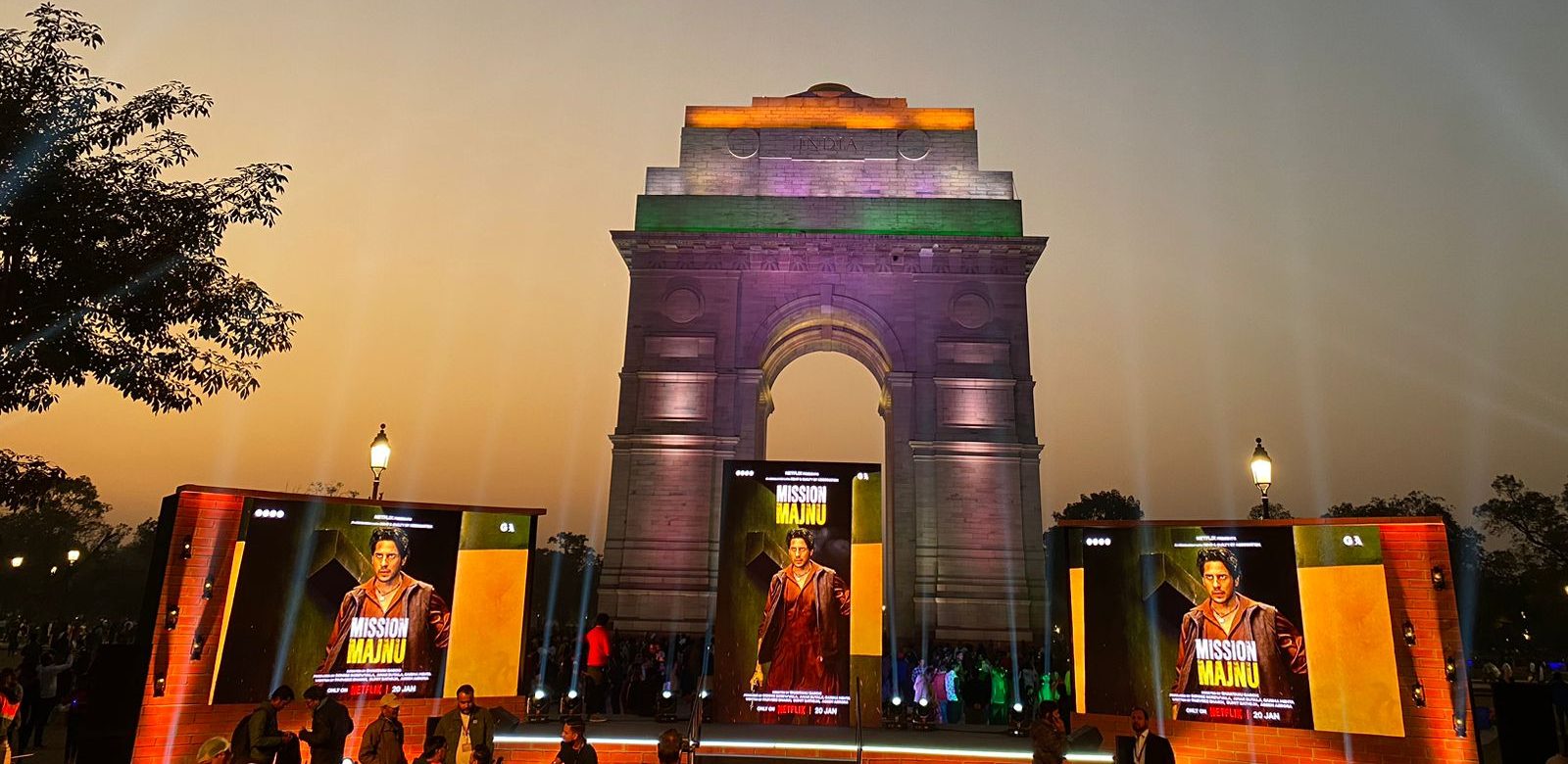 Netflix unveiled the teaser of “Mission Majnu”, at the iconic India Gate!