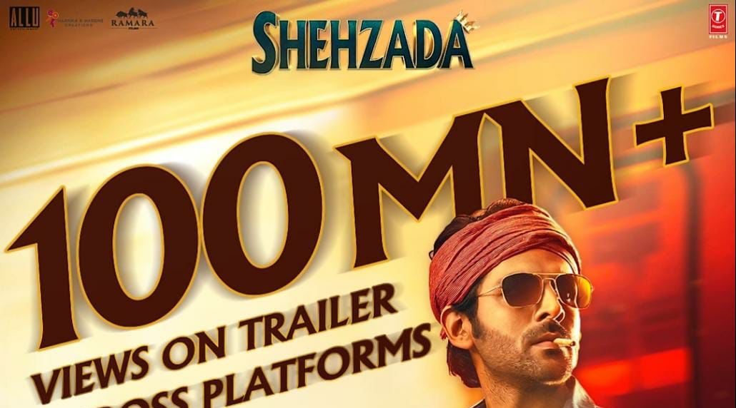 Shehzada trailer crosses 100M+ views in a fortnight!