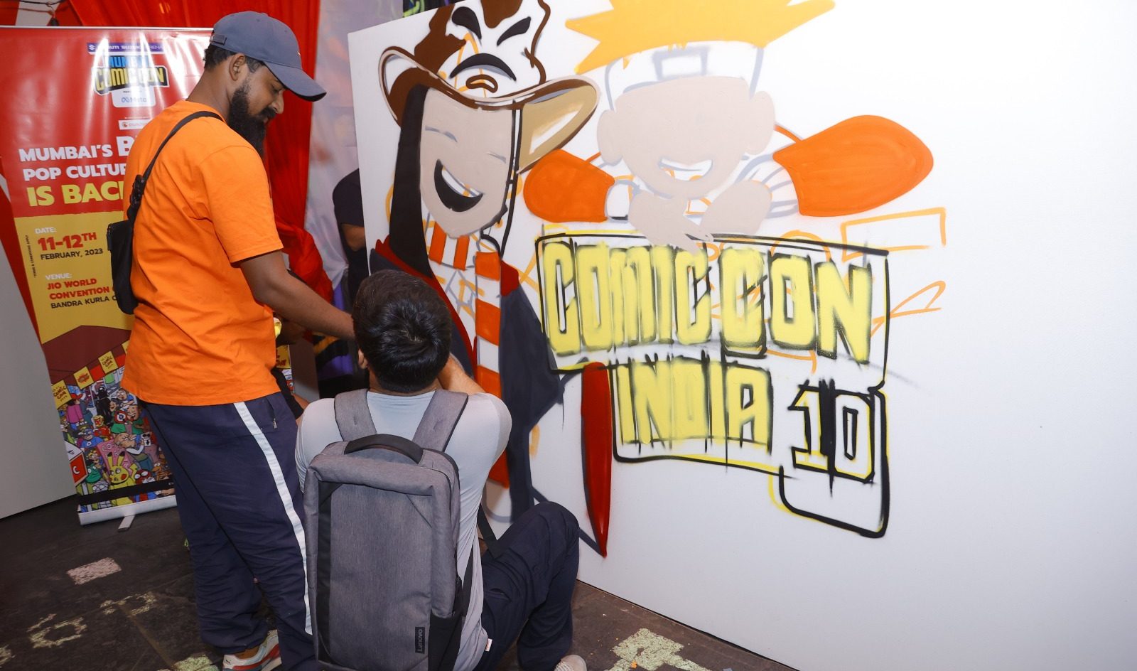 Comic Con India curated a special live graffiti wall!